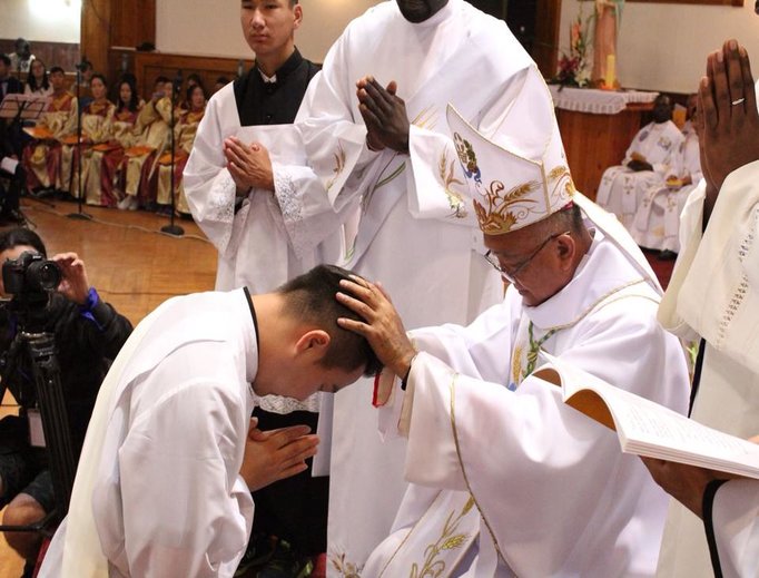 Mongolia, ordination, native priest, Fr Joseph Enkh, Bishop Wenceslao Padilla, Mass