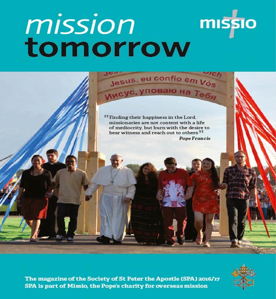 Mission Tomorrow, Society of St Peter the Apostle, SPA, Pope Francis, youth, World Youth Day, Poland