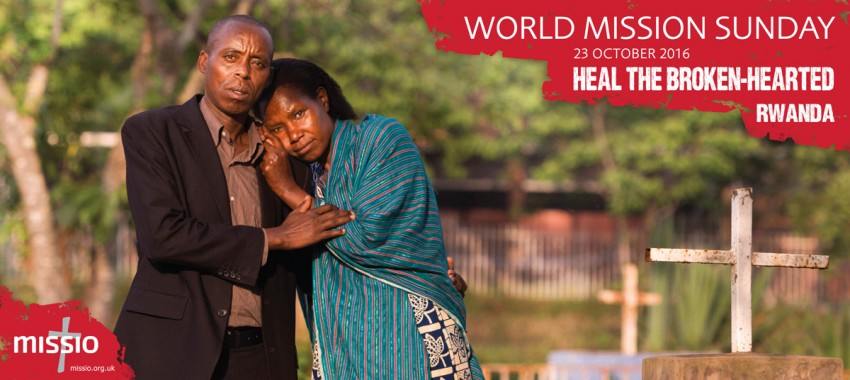 World Mission Sunday, Rwanda, reconciliation, broken hearted