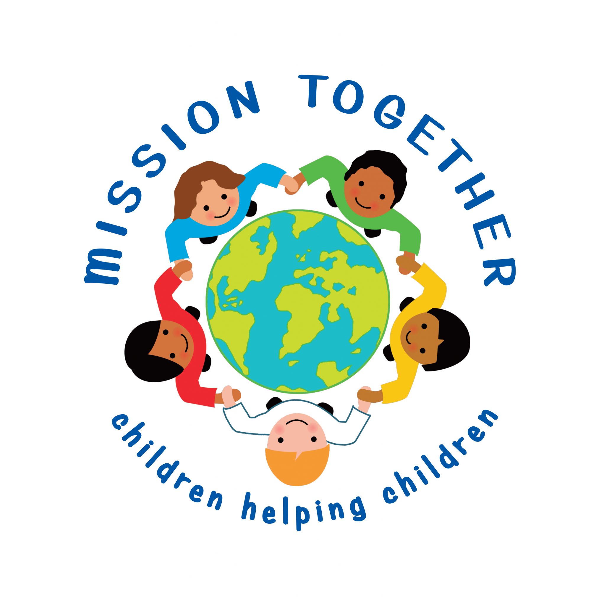 Mission Together logo, children helping children