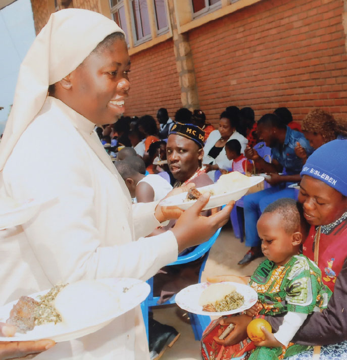 Providing food for IDPs