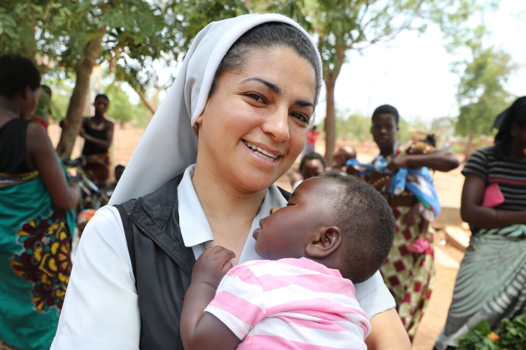 Sister Nilceia at the Lisanjala Health Clinic in Malawi