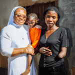 Sister Veronica with Rachel and her child in Nigeria