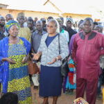 Sister Veronica speaks to a community in Nigeria