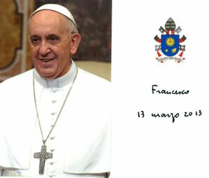 Pope Francis - Photo and signature