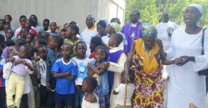 A community in the Democratic Republic of the Congo with Mill Hill Missionary, Fr Patrick